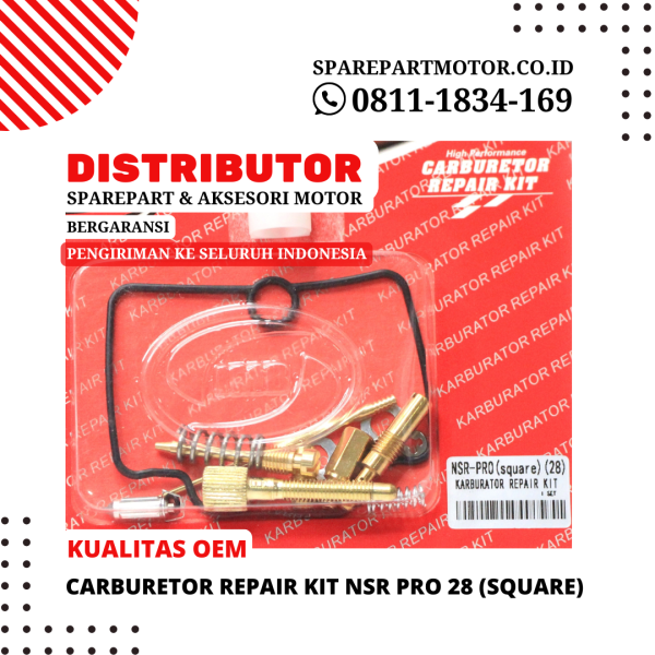 CARBURETOR REPAIR KIT NSR PRO 28 (SQUARE)
