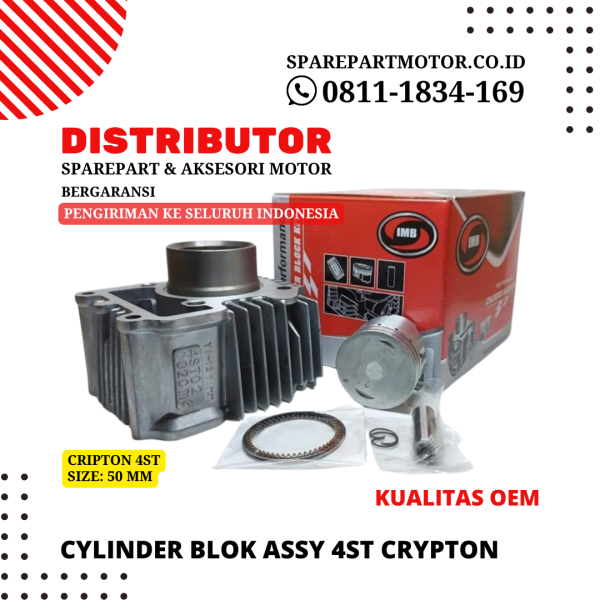 Cylinder Blok Assy 4ST CRYPTON