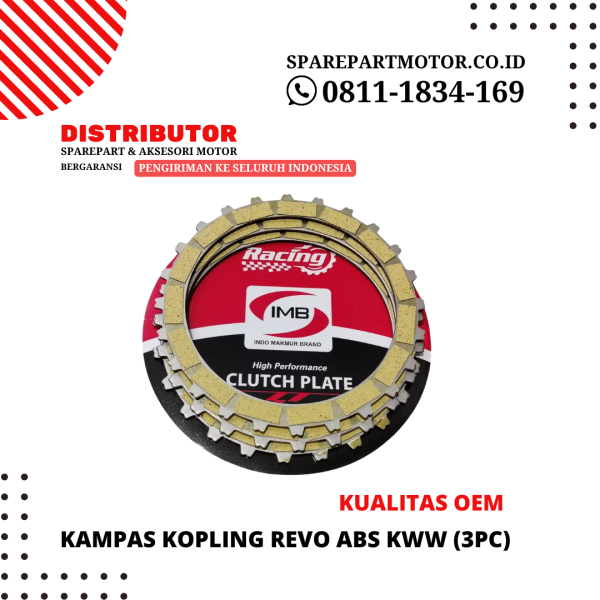 Kampas kopling REVO ABS KWW (3PC)