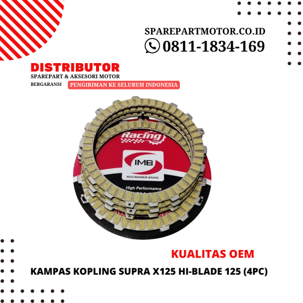 Kampas kopling SUPRA X125 HI-BLADE 125 (4PC)