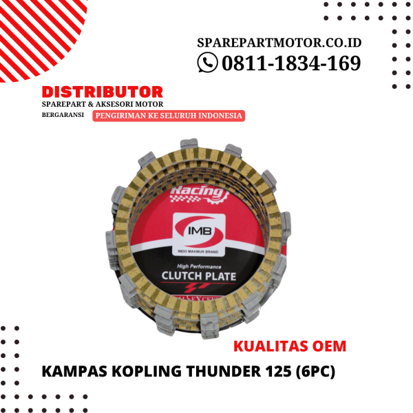 Kampas kopling THUNDER 125 (6PC)